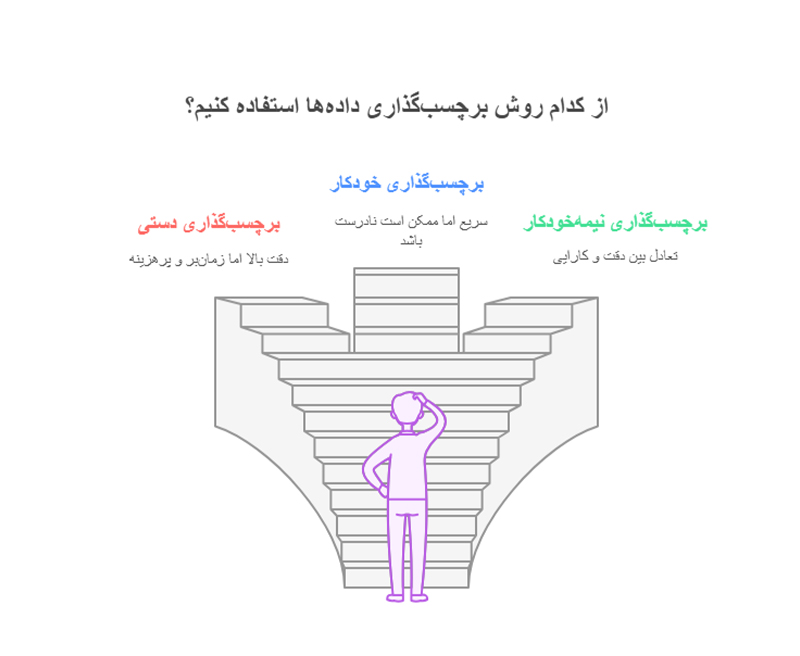 انتخاب روش های برچسب گذاری در یادگیری با نظارت