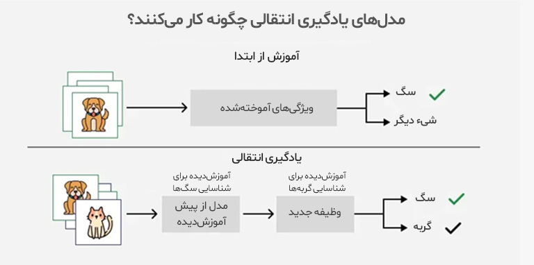 مدلهای یادگیری انتقالی چگونه کار میکنند؟
